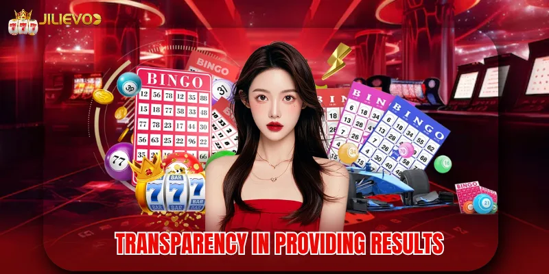 Transparency in providing results